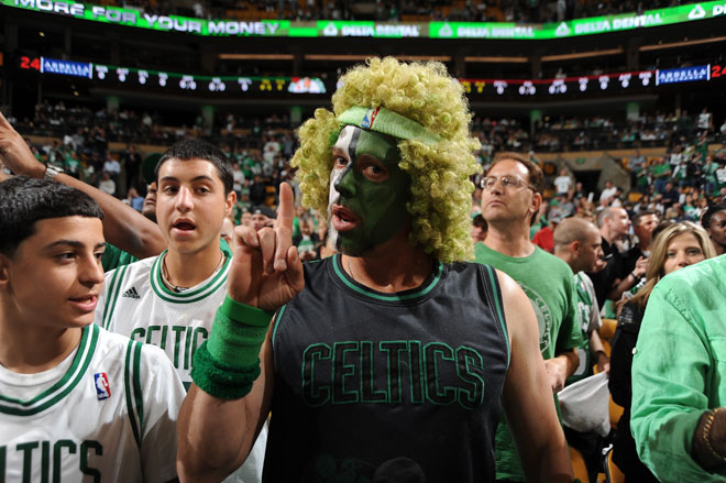 Los aficionados de los Celtics trataron de ayudar a su equipo a ganar a los Heat, pero no lo consiguieron.