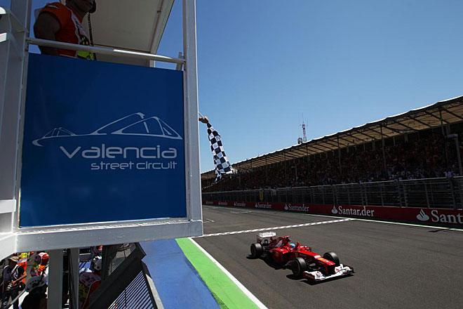 As describi Fernando Alonso su triunfo en el circuito urbano de Valencia.