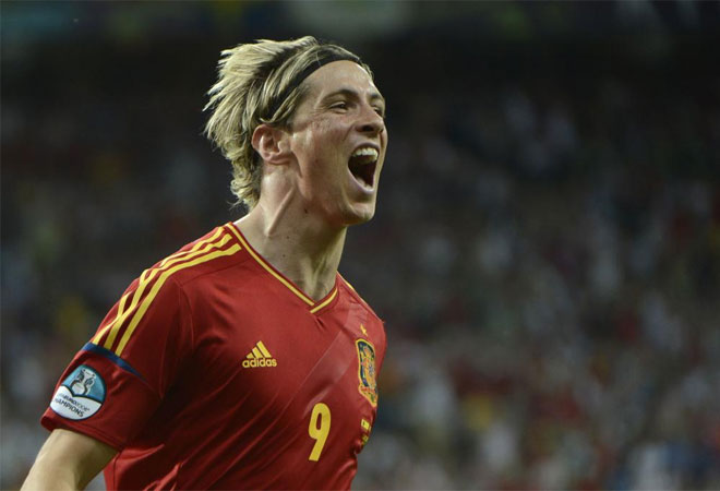 Fernando Torres marc el tercero de Espaa y dio la asistencia de gol a Mata.