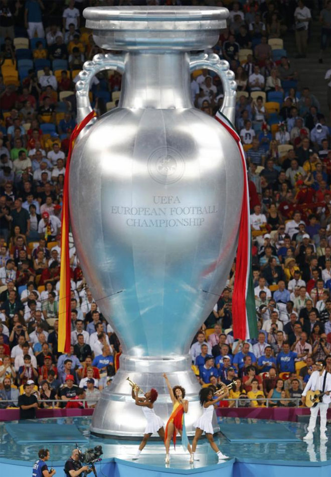 As se vive en Kiev la gran final de la Eurocopa entre Espaa e Italia.