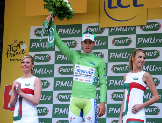 Peter Sagan, apodado por muchos como el 'Bicho', se enfund, por segunda jornada consecutiva, el maillot verde de la regularidad.