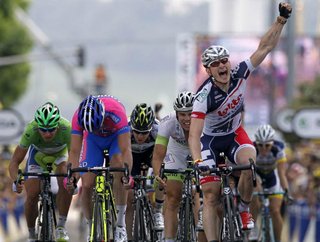 Andre Greipel logr su segunda victoria en un Tour de Francia despus de la conseguida el ao pasado.