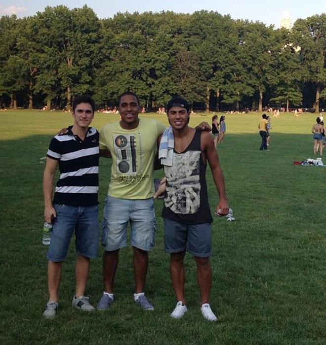 Rafinha Alcntara, hermano de Thiago y jugador del Bara B, dej esta foto en twitter durante su estancia en Estados Unidos