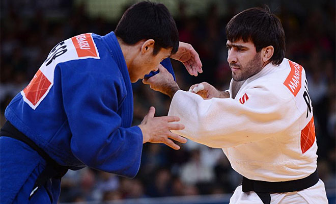 El espaol Kiyoshi Uematsu cay en primera ronda ante el ruso Mansur Isaev por una doble amonestacin.
