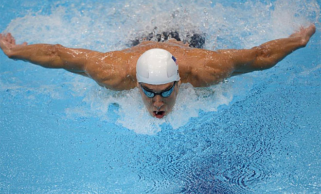 Poca gente es capaz de frenar a Phelps cuando est en la piscina.