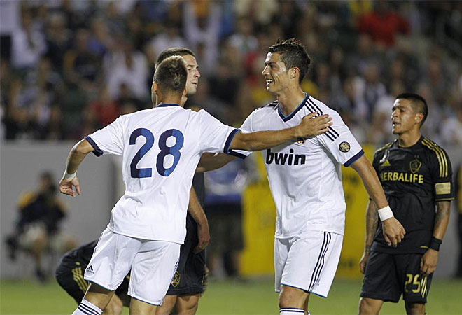 El Madrid gole a Los ngeles Galaxy (1-5) y conquist a la aficin angelina. Los cracks tuvieron sus primeros minutos de pretemporada y dos canteranos, Morata y Jes, aprovecharon su oportunidad marcando.
