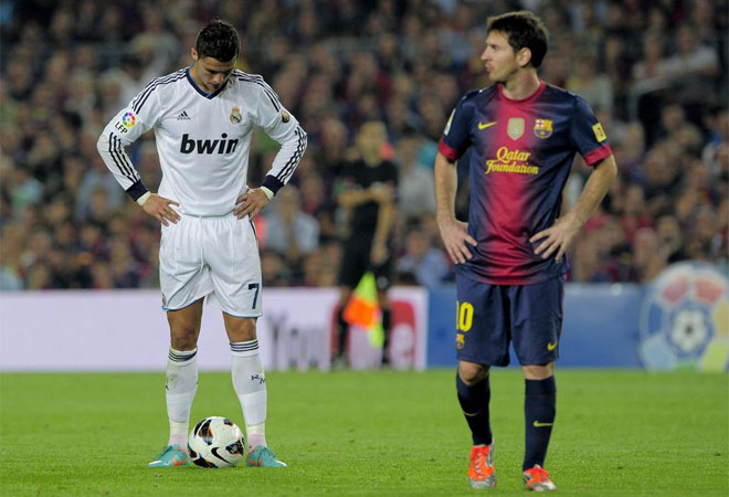 Cristiano Ronaldo y Messi fueron los grandes protagonistas del Clsico. Cada uno marc dos goles para su equipo.