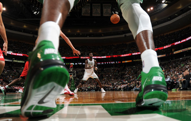 Kevin Garnett durante el partido que los Celtics acabaron ganando a los Wizards.