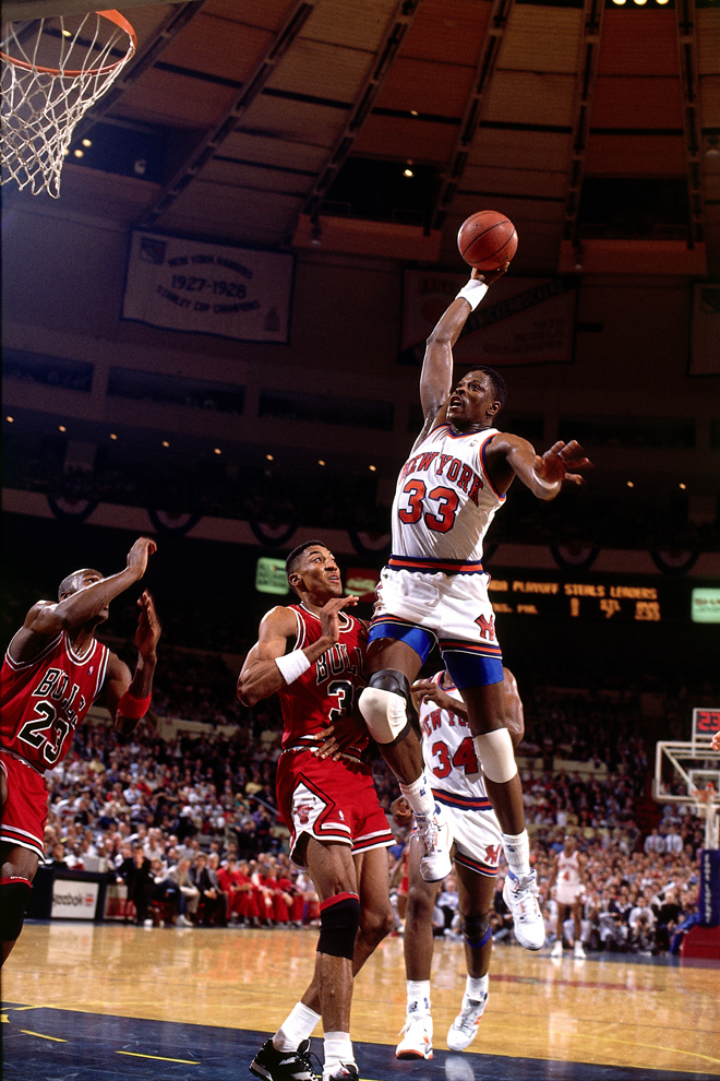 El pvot jamaicano Patrick Ewing elev a los Knicks a los altares. En Nueva York todava siguen echando de menos a este miembro del 'Dream Team' de Barcelona 92.