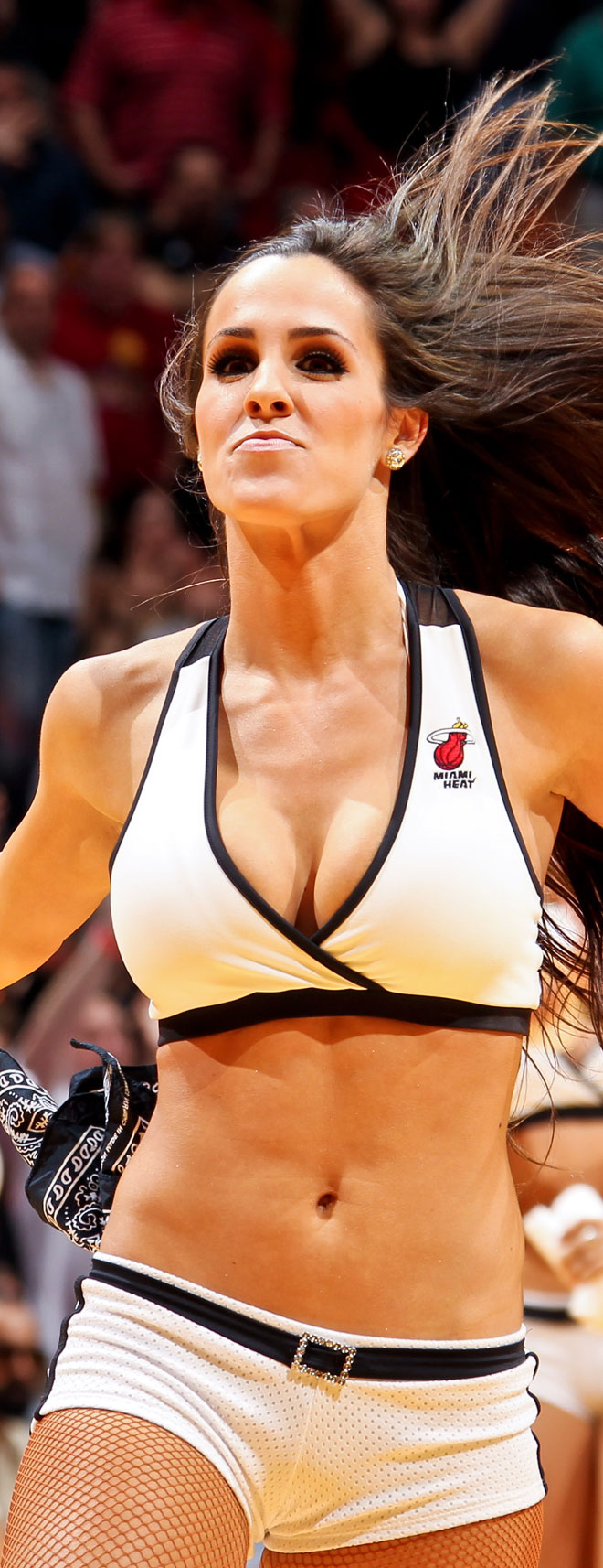 Las cheerleaders de los Heat no pudieron evitar la derrota de su equipo ante los Bulls.