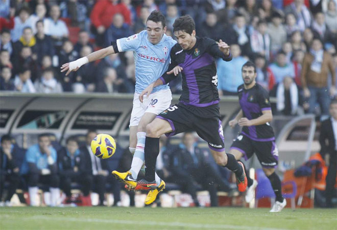 El Celta de Vigo impuso su autoridad en el estadio de Balados y venci al Real Valladolid por 3-1. Iago Aspas por partida doble y lex Lpez fueron los goleadores del conjunto local. Bueno marc el nico tanto del equipo de Djukic.