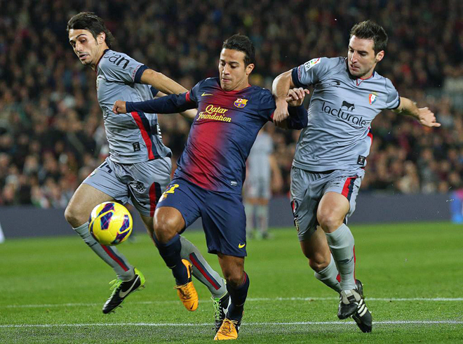 Messi no tuvo piedad de Osasuna y le endos un cuatro goles para liderar la goleada del Barcelona (5-1) ante el conjunto navarro.