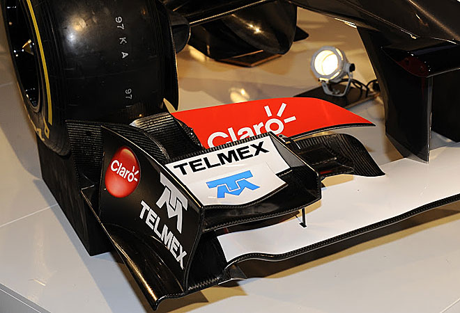 El nuevo monoplaza de Sauber fue presentado por Nico Hulkenberg y Esteban Gutirrez.