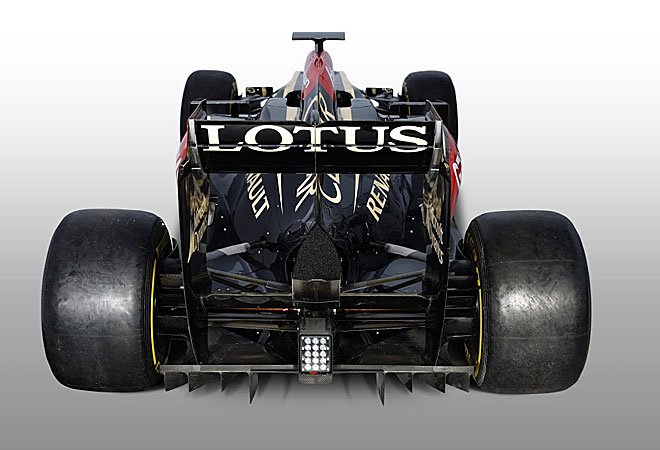 El nuevo monoplaza de Lotus para la temporada 2013.