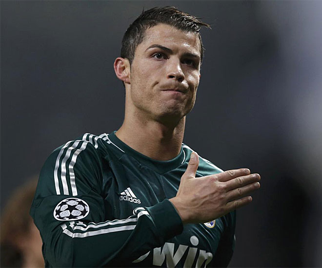 Cristiano Ronaldo, contento tras la victoria (1-2) conseguida en Old Trafford.