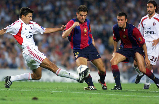 Un cabezazo de Inzaghi y otro de Bierhoff dieron al Milan el nico triunfo de su historia en el Camp Nou en Liga de Campeones. En las seis veces que los 'rossoneri' visitaron Barcelona en la mxima competicin continental hubo tres triunfos locales, dos empates y una victoria visitante.