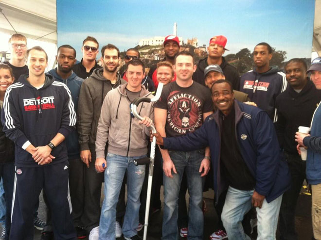 Los Pistons han aprovechado su presencia por San Francisco para visitar la mtica crcel de Alcatraz. Caldern, un Bad Boy en presidio.