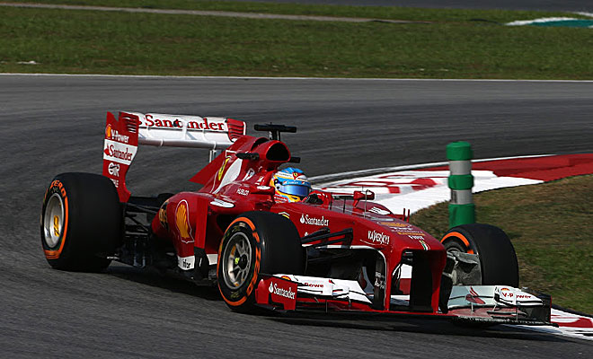 Alonso acab con el cuarto mejor tiempo de la segunda sesin.