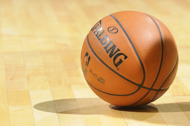 La pelota con la que se juegan los partidos de la NBA.