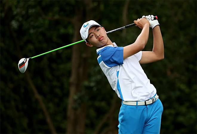 El chino Tianlang Guan participa en el Masters de Augusta con slo 14 aos.