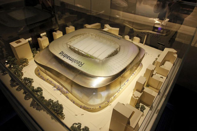 El Madrid quiere que el futuro Bernabu se convierta en la principal fuente de ingresos. As sera el estadio segn una de las maquetas del proyecto.