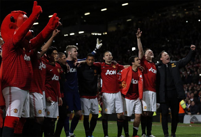El Manchester United no fall contra el Aston Villa y aprovech su primera oportunidad para conquistar la Premier League.