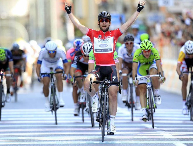 Cavendish gan la ltima etapa del Giro, carrera donde ha ganado cinco etapas y donde ha vuelto a demostrar que no tiene rival en las llegadas masivas.