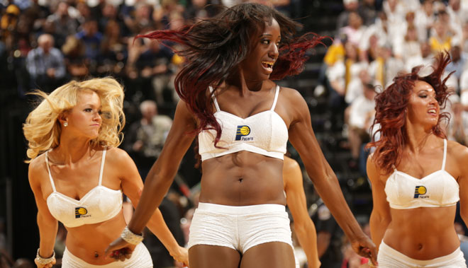 Las cheerleaders de los Pacers no evitaron que los Heat se llevasen el triunfo de Indianpolis.