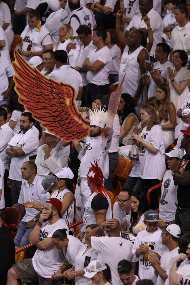 Chris Andersen, el 'Hombre Pjaro' de la NBA, tiene imitadores entre los aficionados de los Heat
