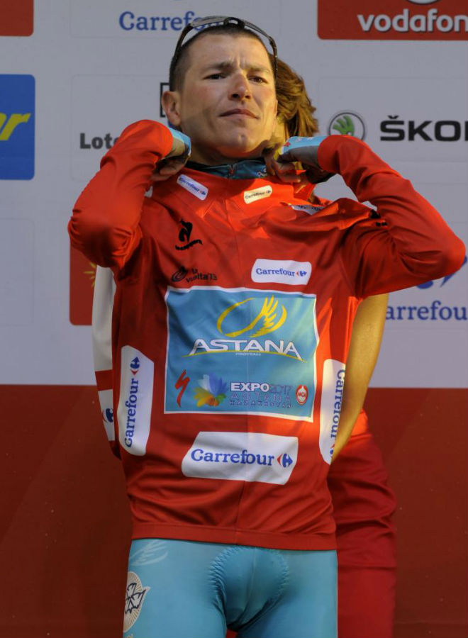 El esloveno Janez Brajkovic se convirti en el primer lder de la Vuelta a Espaa 2013.