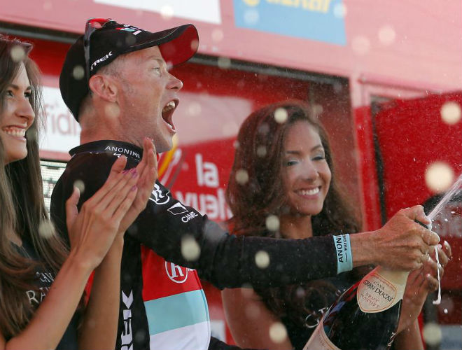 Horner, que en octubre cumplir 42 aos, est viviendo una segunda juventud en esta Vuelta.