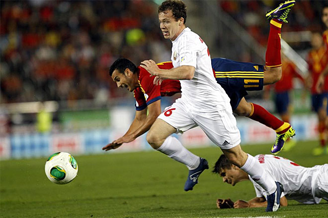Enjoy the best images of the qualifier between Spain-Belarus