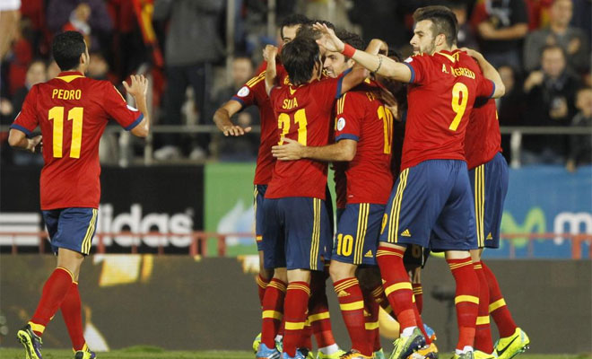 Enjoy the best images of the qualifier between Spain-Belarus