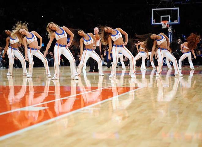 Las cheerleaders de los Knicks han brillado en la pretemporada de la NBA.