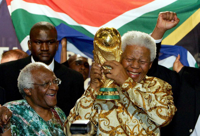 El presidente sudafricano fue clave para que el Mundial de 2010 se disputase en su pas (Junio 2010).