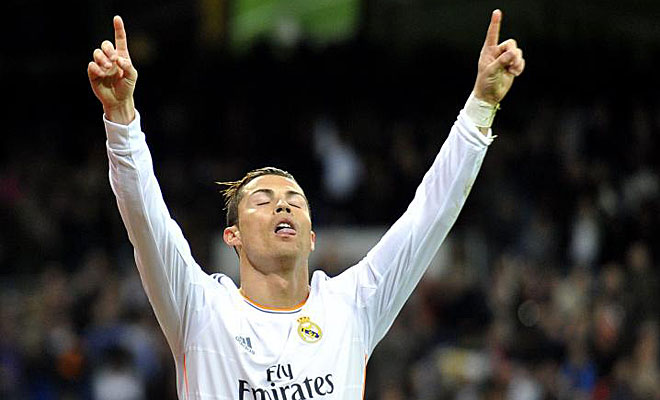Cristiano Ronaldo hizo el 2-0 y el 3-0 para el Real Madrid y se acord de su compatriota Eusebio, fallecido el pasado domingo