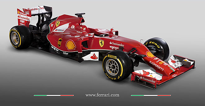 Ferrari present� el F14 T, el monoplaza que pilotar�n este a�o Fernando Alonso y Kimi R�ikk�nen.