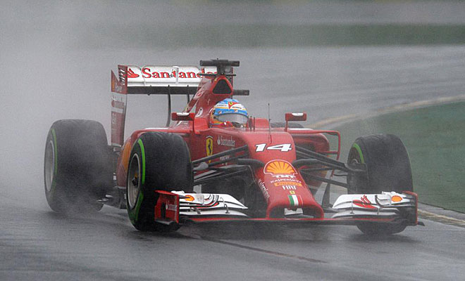 Alonso fue quinto, buen resultado para las condiciones de pista y pilotaje, pero se espera ms de l en la carrera