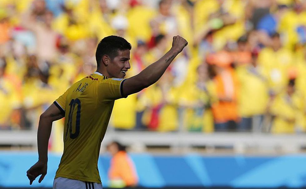 James Rodrguez fue el mejor del partido y marc el tercero de Colombia.