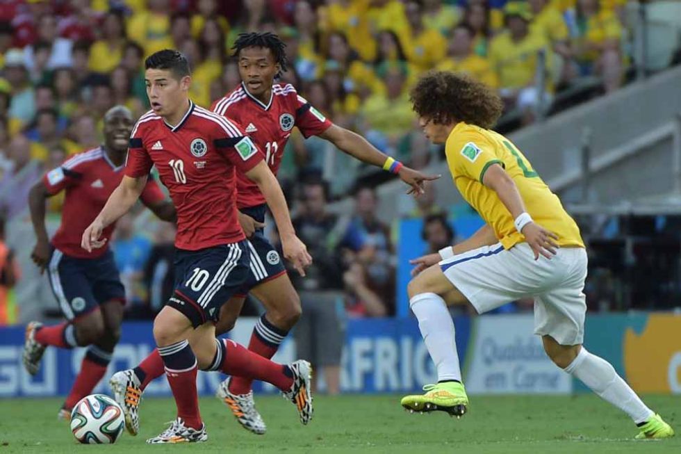 Cuartos de final del Mundial. Fortaleza. As fue el Brasil-Colombia en imgenes.