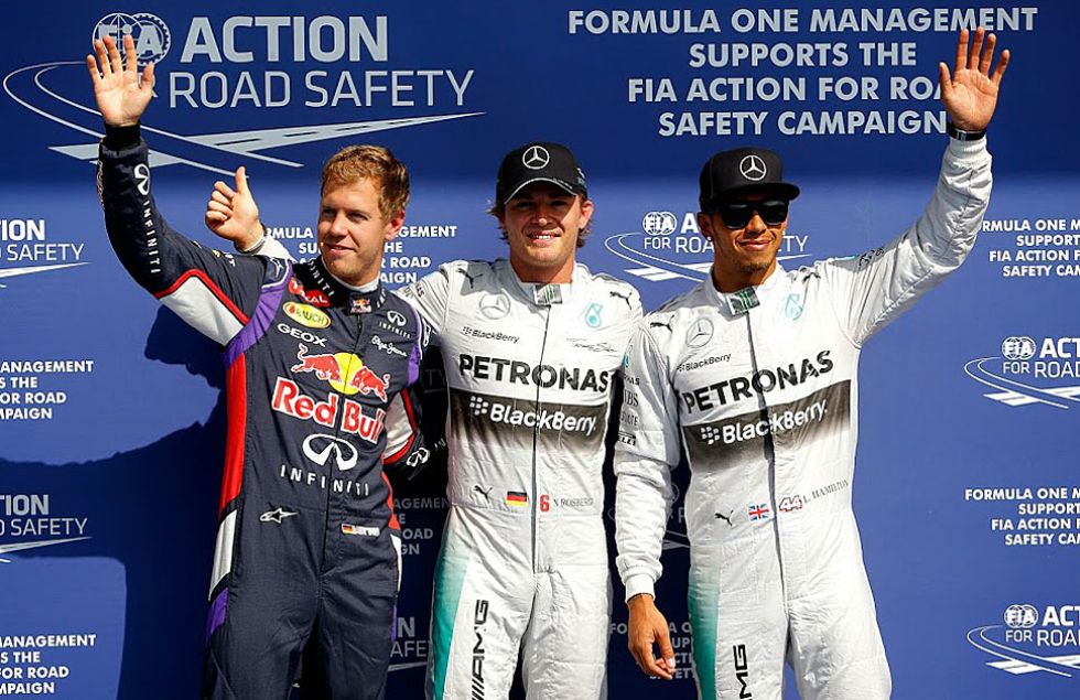 Nico Rosberg est intratable en las ltimas calificaciones. El lder del Mundial consigui en el circuito de Spa su cuarta pole consecutiva.
