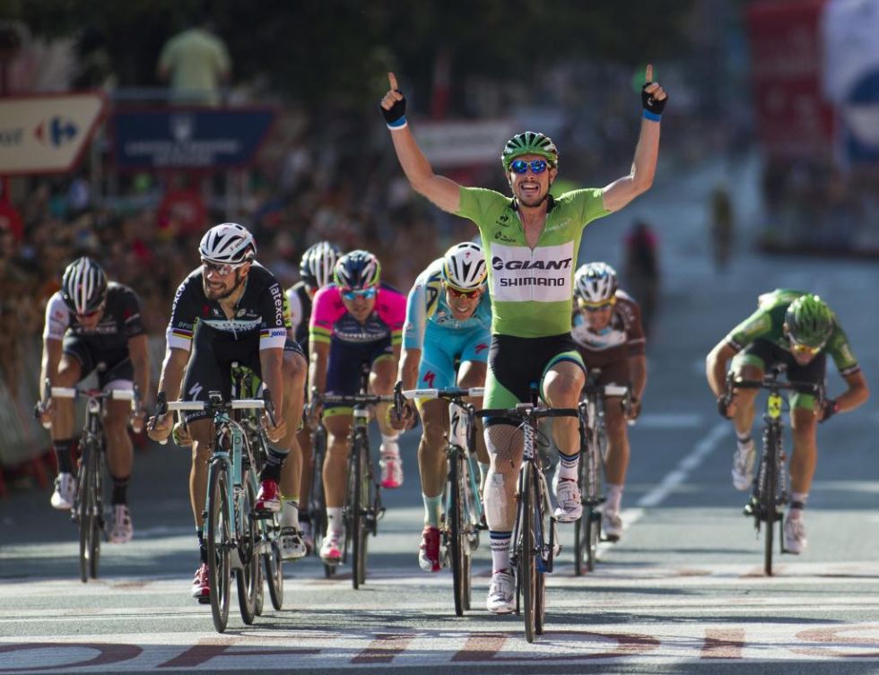 John Degenkolb, con tres triunfos, se convirti en el corredor con ms victorias de etapa en lo que llevamos de Vuelta a Espaa 2012.
