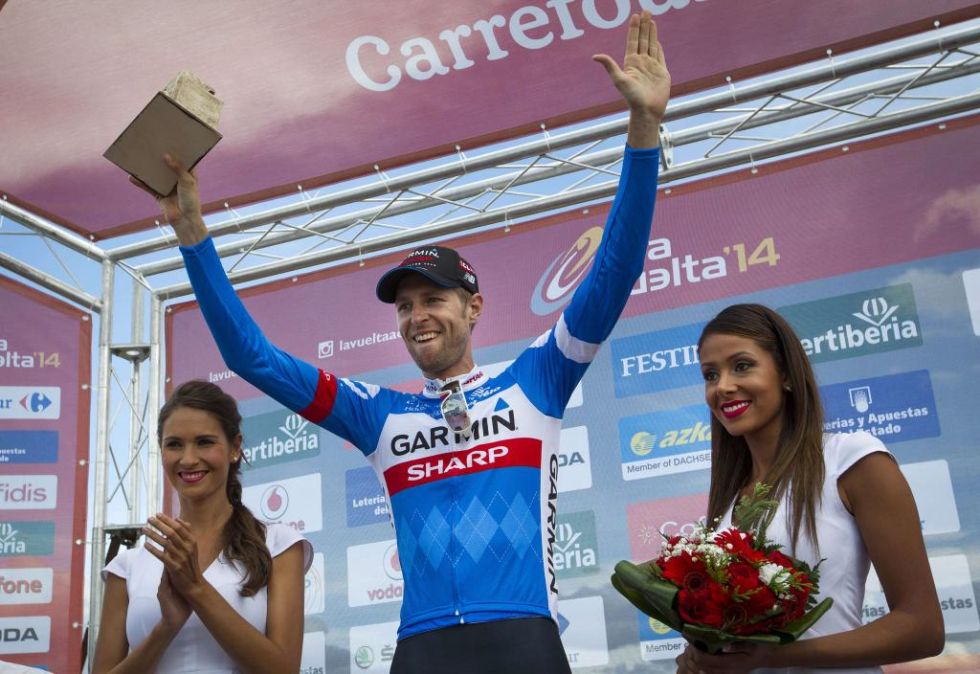 Hesjedal, que ya intent la victoria en otras escapadas de esta Vuelta, vio recompensada su insistencia con un gran triunfo en la dura Camperona.