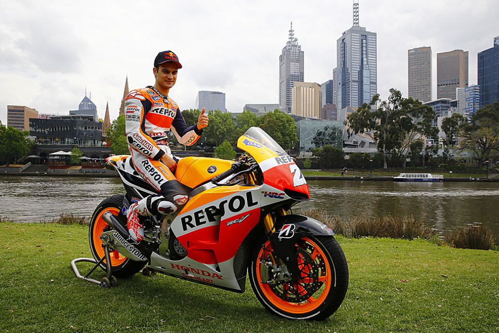Dani Pedrosa, as como todos los pilotos del Mundial de motociclismo, ya estn en Melbourne para la disputa del Gran Premio de Australia en Phillip Island.