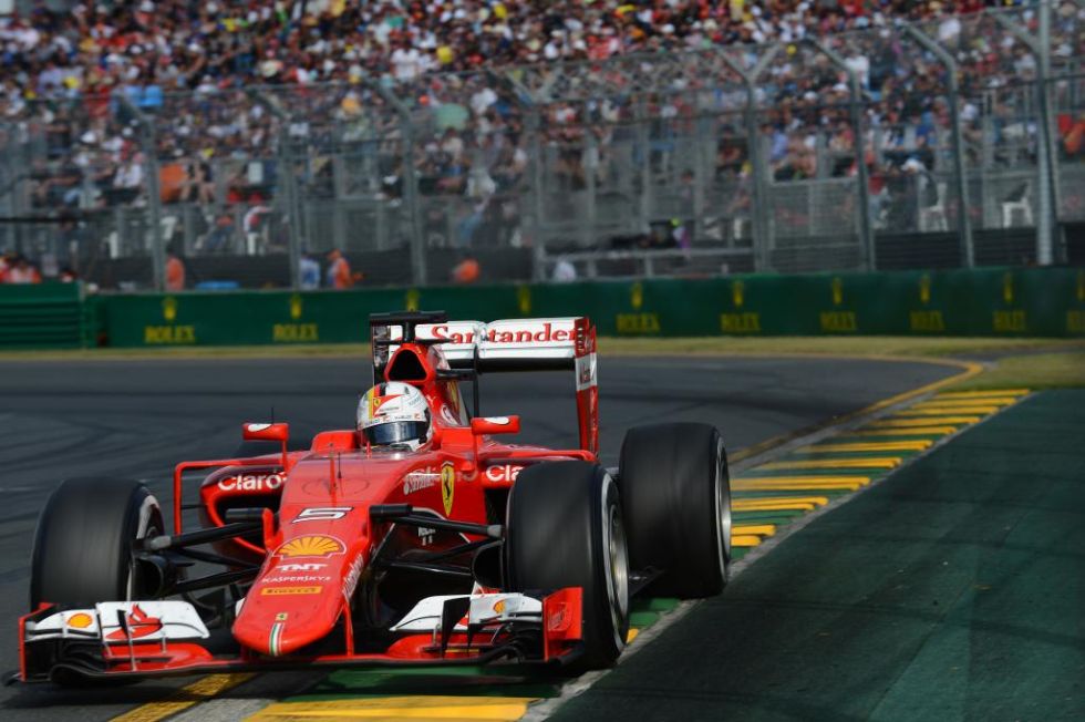 Vettel ya sabe lo que es competir con su Ferrari.
