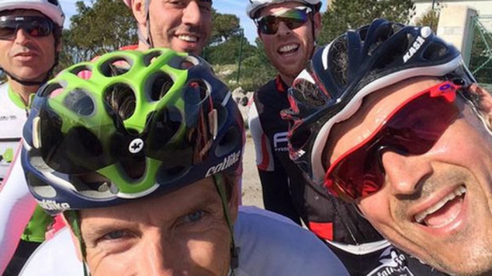 Luis Enrique ha disfrutado de un da en bicicleta con sus amigos, entre los que estaba Juan Carlos Unzu.