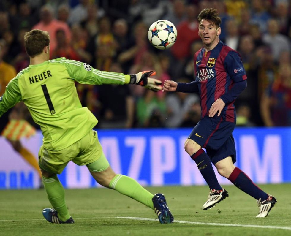As fue el golazo de Messi, el 2-0 del Barcelona al Bayern Mnich