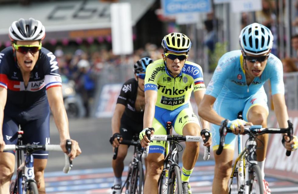 Fabio Aru, Alberto Contador y Richie Porte demostraron ser los ms fuertes en el primer final en alto de este Giro.