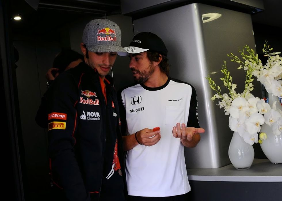 Sainz y Alonso, siempre juntos.