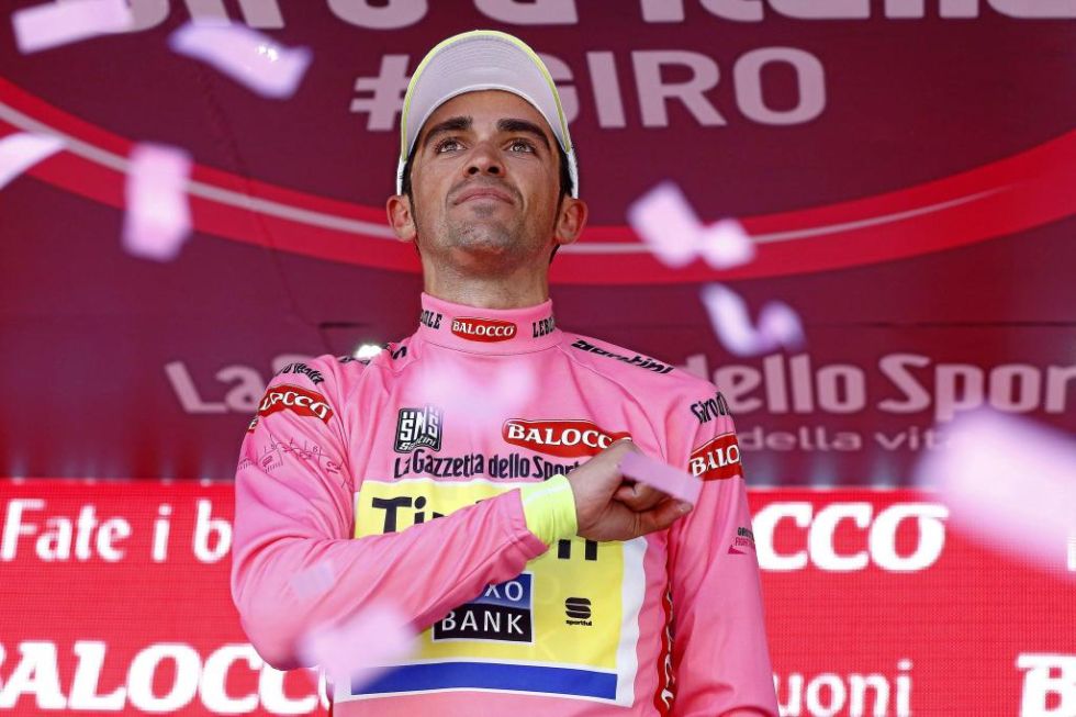 Alberto Contador dio otro golpe de autoridad en un Giro de Italia que tiene sentenciado salvo sorpresa mayscula o cada.